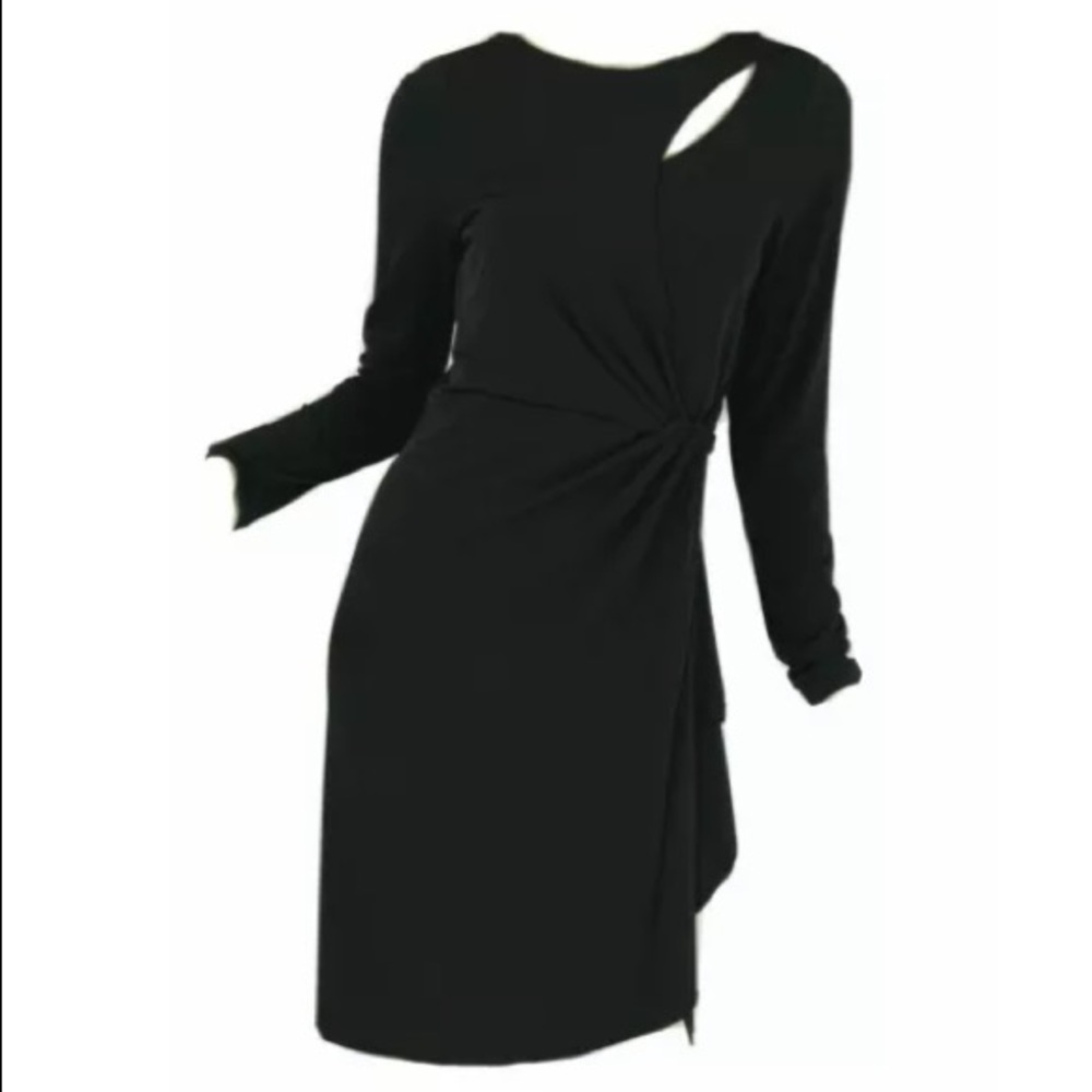 Catherine Malandrino Women’s Dress Black Contemporary Cutout Neckline Size 8